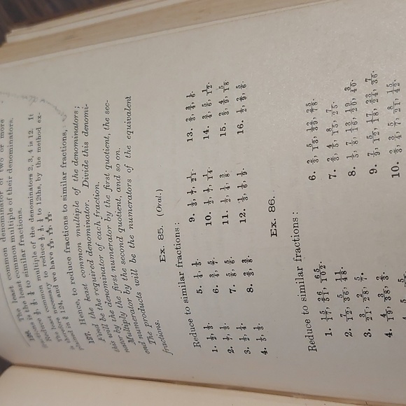 Antique Grammar School Arithmetic Book - Picture 10 of 10